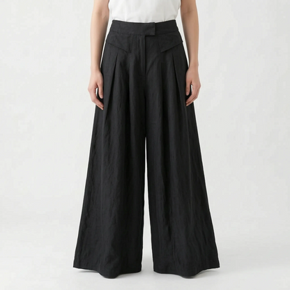 Wide Leg Summer Trousers -  Freda