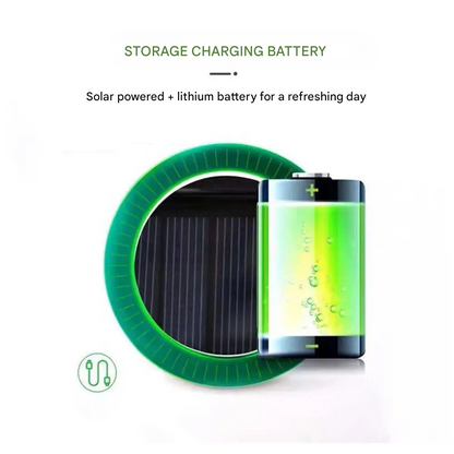 Utomhussolhatt med integrerad solfläkt – CoolBreeze Solar