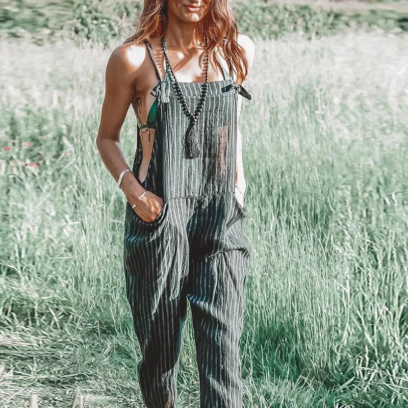 Damernas sommardress med justerbara axelband och avsmalnande ben – Mireya