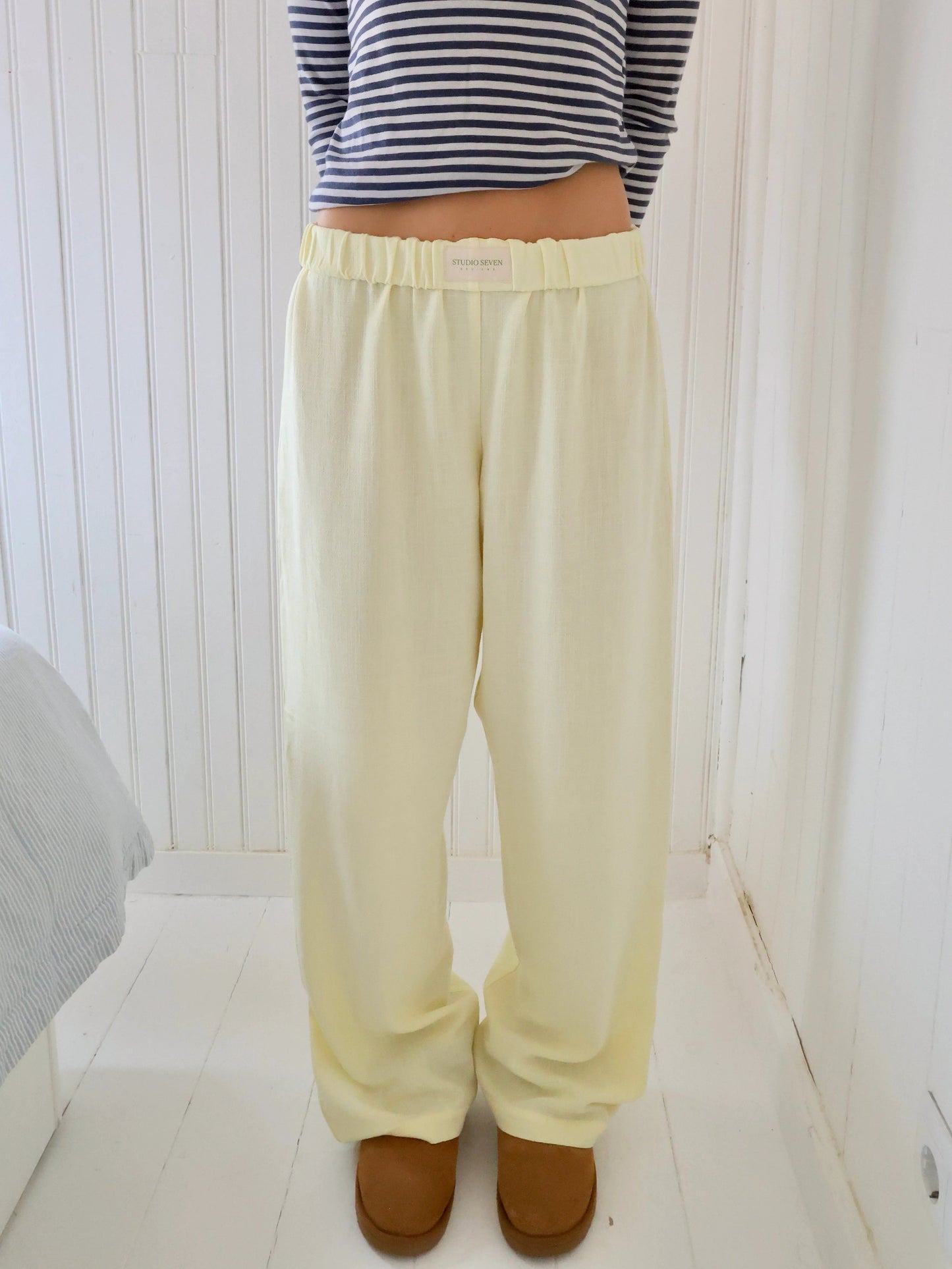 Dam-loungeshorts med randigt mönster – Elvira
