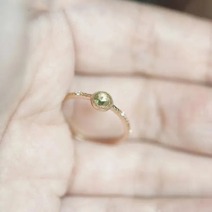 Zarter Silberring - PeridotJewelry 