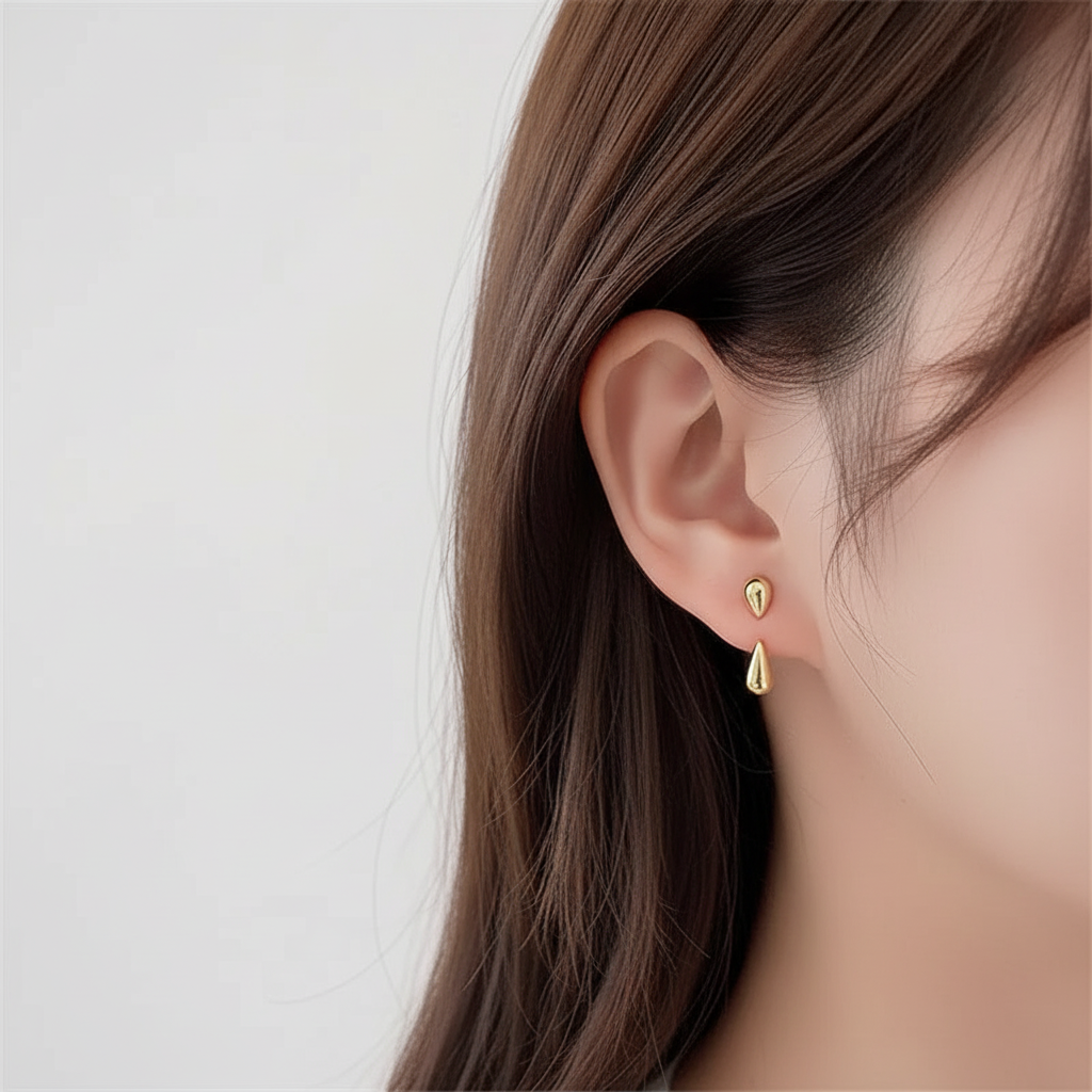 Zierliche Ohrstecker - DropGlimmer 