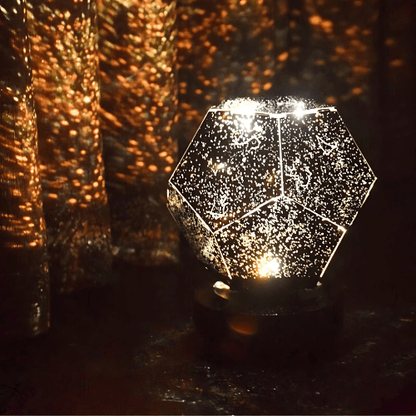 Stjärnhimmel projektorlampa med magisk ljusshow - Lunexa