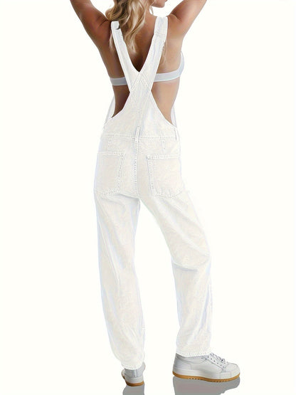 Stilig denimjumpsuit för damer, för alla dagar - CityEase