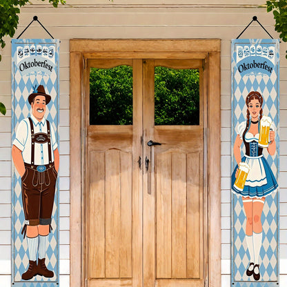 Oktoberfest-bannerset i polyester – WiesnWillkommen Oktoberfest 2026