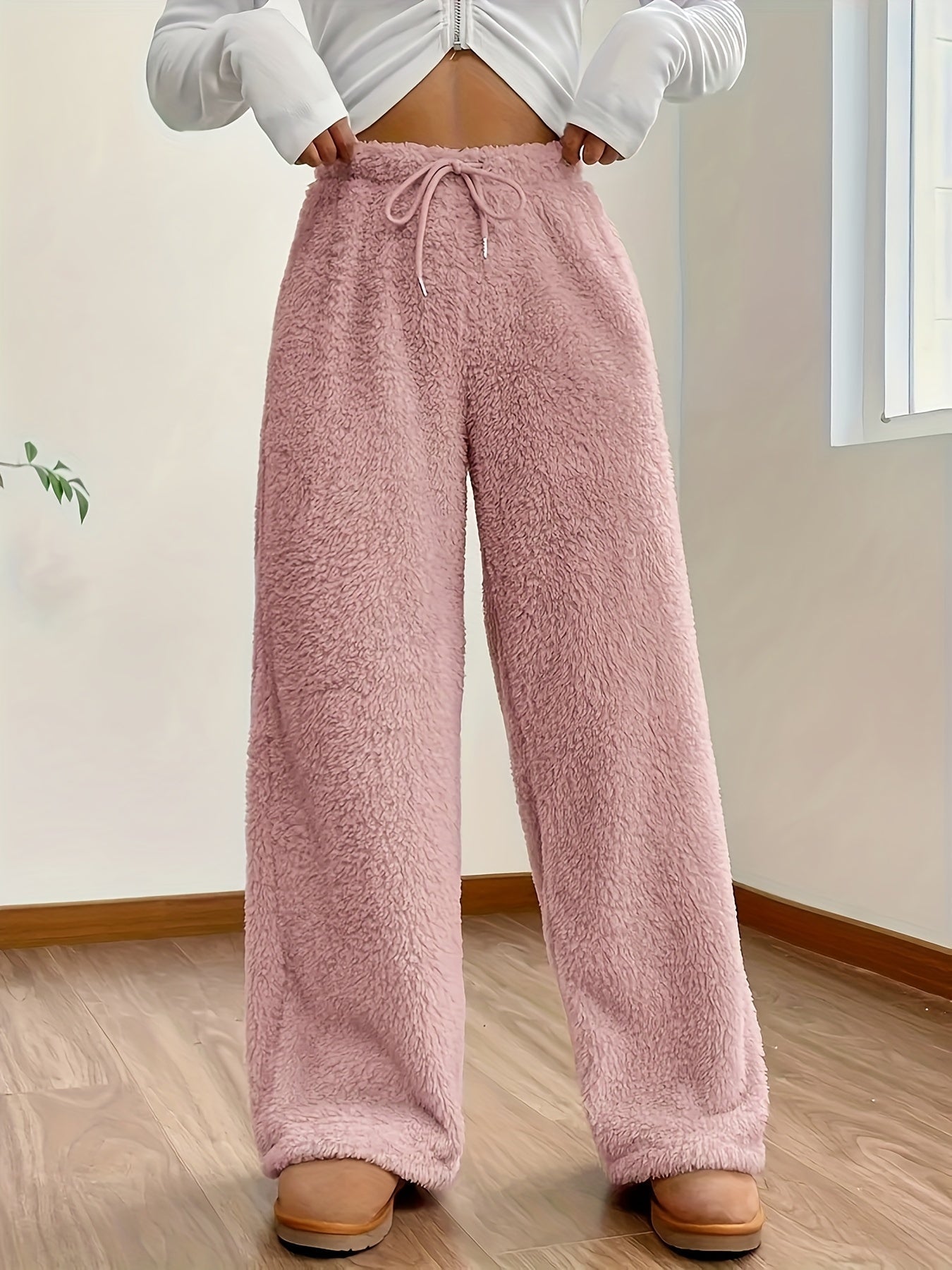 Mjuk Teddy Sherpa-loungebyxa för damer – Noémie Vintermagi-utgåva