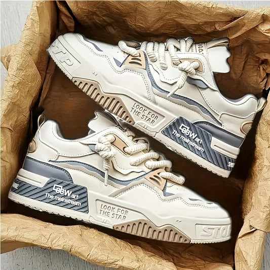 Chunky herrsneakers för streetwear med profilsula och komfortdyna – Kairo