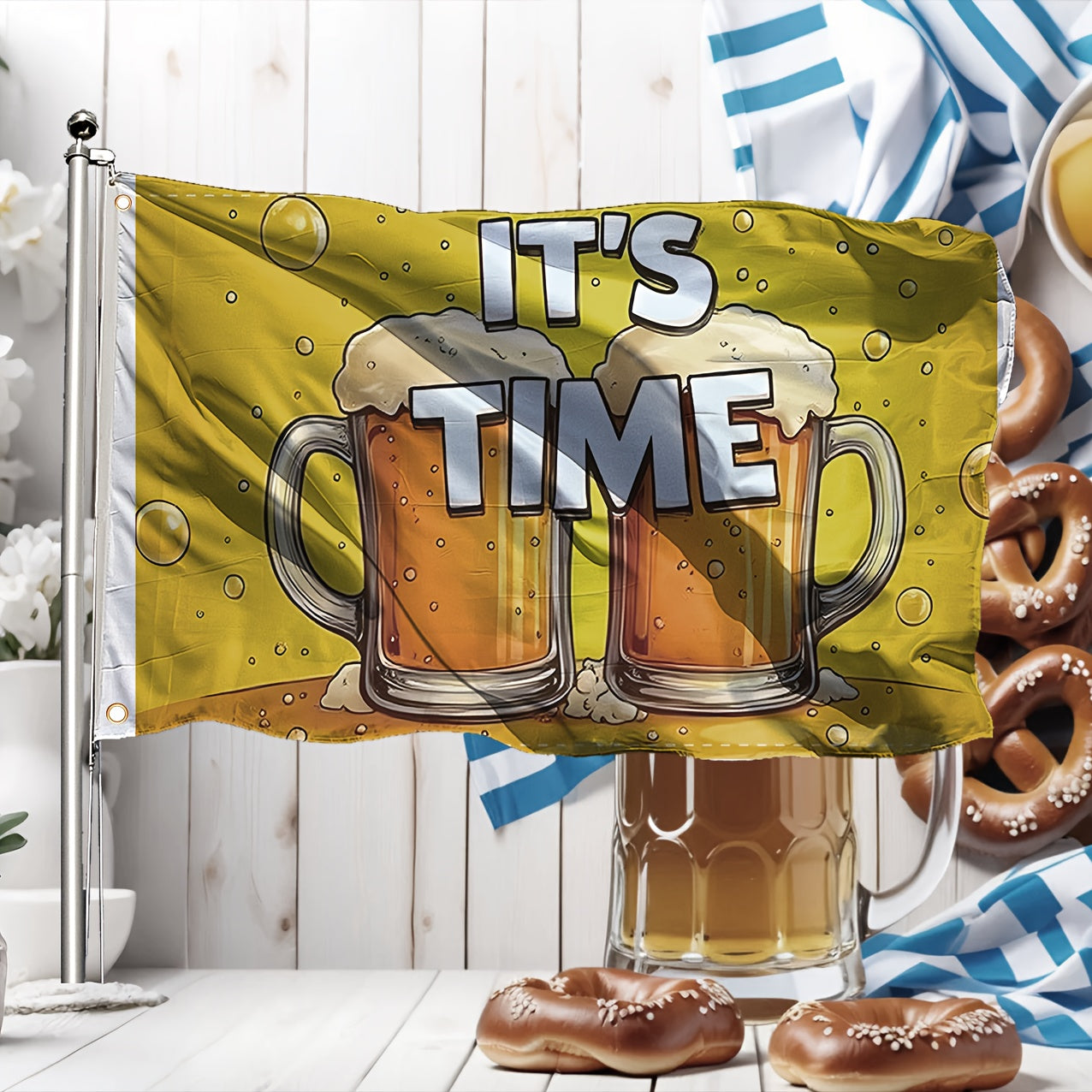 1 st stor Oktoberfest-dekorationsflagga – Prostflagga Oktoberfest 2026