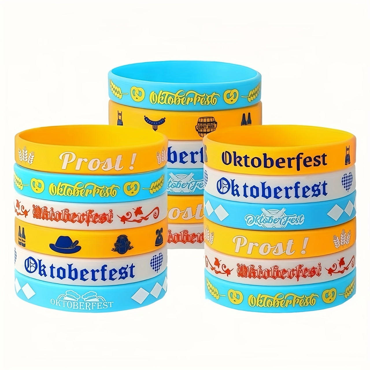 Set med silikonarmband (24 stycken) – WiesnBand Oktoberfest 2026