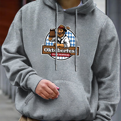 Bekväm herrhoodie – Thomas Oktoberfest 2025