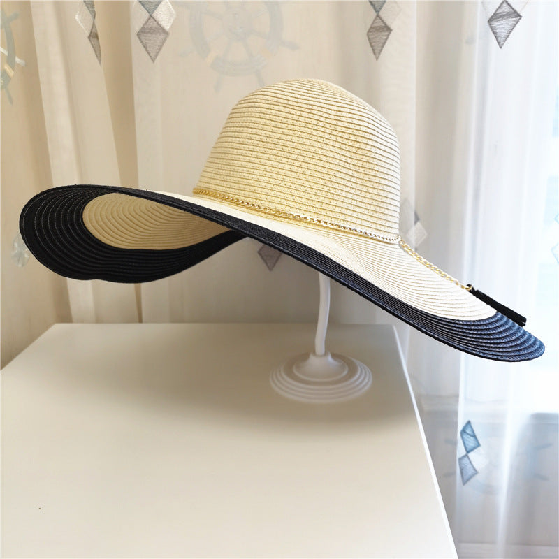 Dame-sommarhatt med bred brätte och UV-skydd – Lily