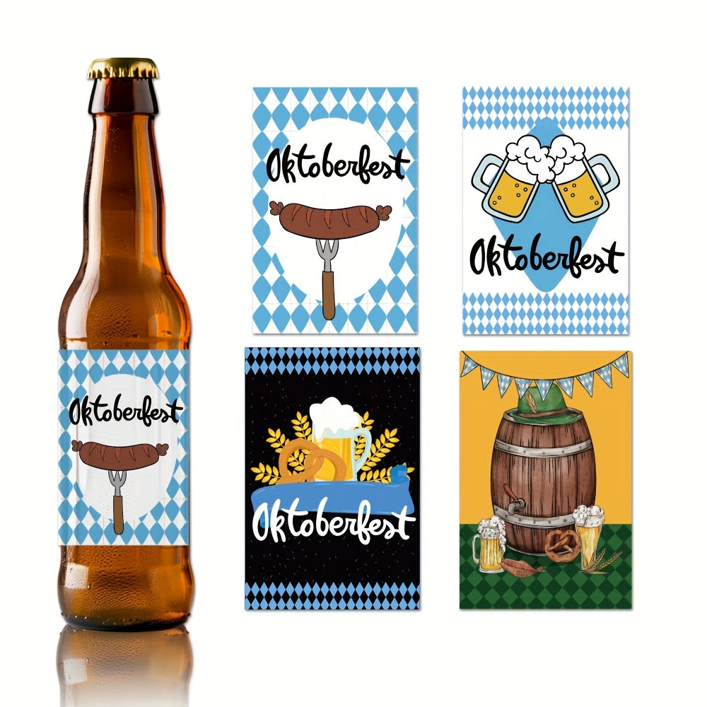 Oktoberfest-flasketiketter, 3 set (vardera 24 stycken) – Öl-etikettset Oktoberfest 2026