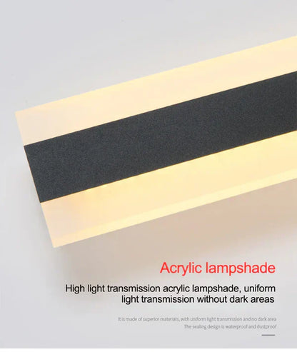 Acryl-Lampenschirm, hohe Lichtdurchlässigkeit, gleichmäßige Ausleuchtung, modern, rechteckig