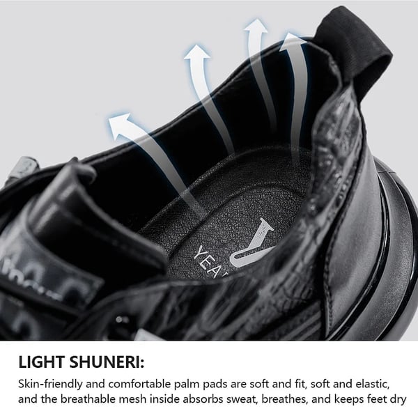 Schwarze Air-Cushion-Sneaker, atmungsaktiv, bequem, rutschfest, ideal für Sport und Alltag.