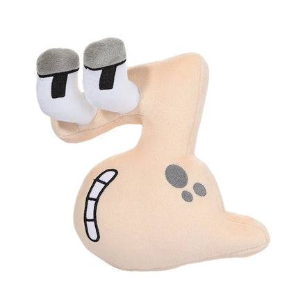 Plüschfigur Buchstabe N, beige, Cartoon-Design, Kinderzimmer-Dekoration, Geschenkidee.
