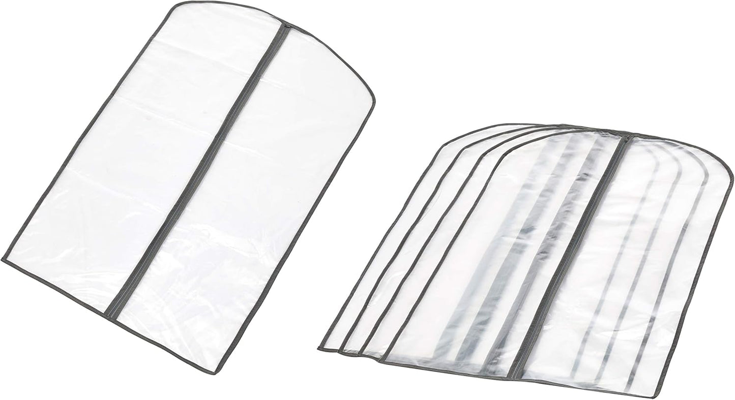 Set med PEVA-klädförvaringspåsar – 5-pack klädskyddspåsar med dragkedja (Köp 1, få 1 GRATIS)