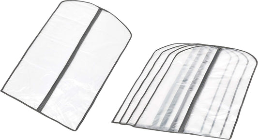 Set med PEVA-klädförvaringspåsar – 5-pack klädskyddspåsar med dragkedja (Köp 1, få 1 GRATIS)