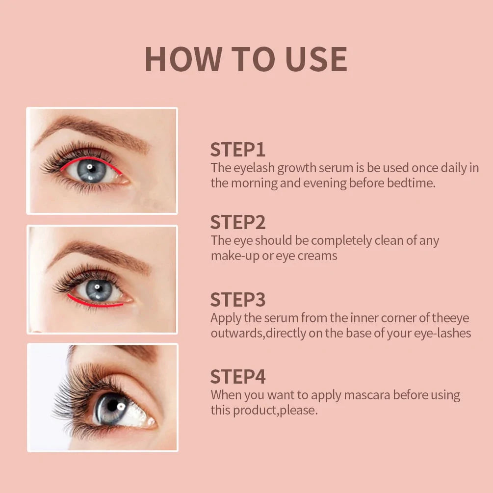 Anleitung zur Anwendung von Wimpernserum, Schritte zur optimalen Nutzung, Augenpflege-Tipps.