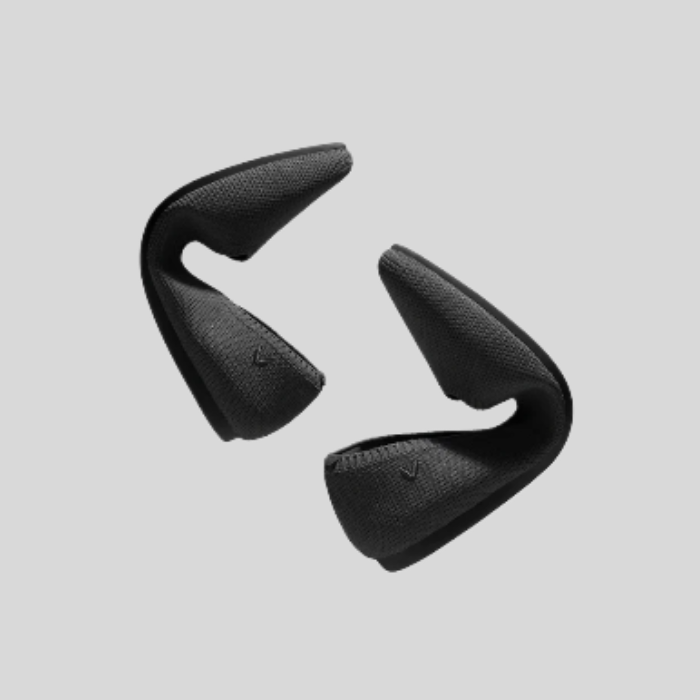 Schwarze Fahrradhelm-Polster, ergonomisch, atmungsaktiv, Ersatzteile, Zubehör.