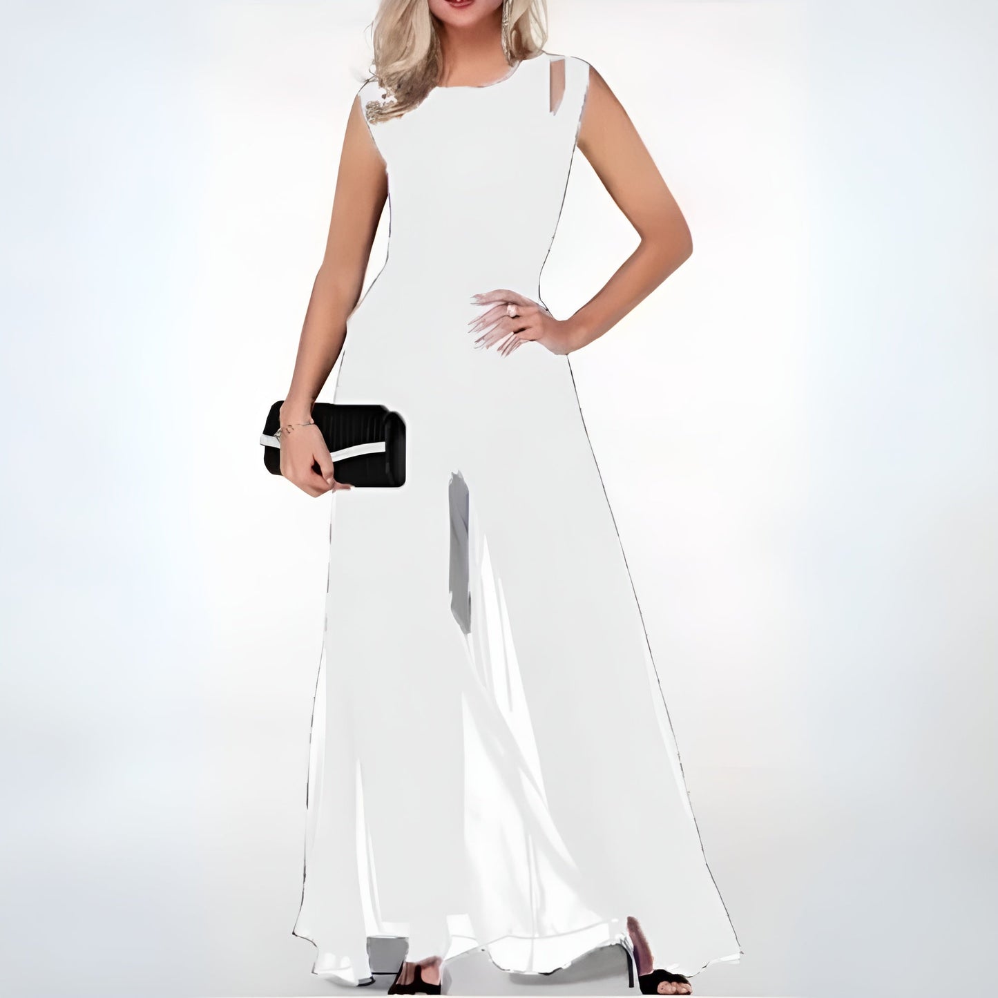 Elegant linnejumpsuit för damer – Sofia i höststil