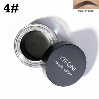 KIFONI Augenbrauencreme, schwarz, langlebig, wasserdicht, Augenbrauen-Make-up.