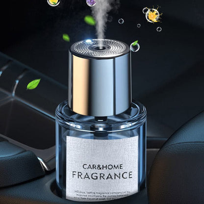 Auto-Lufterfrischer, silber, Duftspender für Auto und Zuhause, elegantes Design, Aromatherapie.