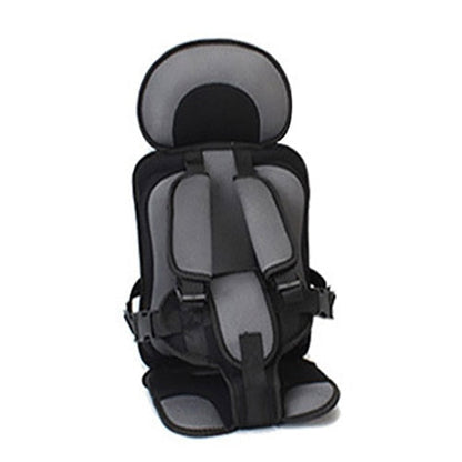 Grauer Kindersitz, tragbar, sicher, verstellbar, ideal für Autos, Reisen, Kleinkinder.
