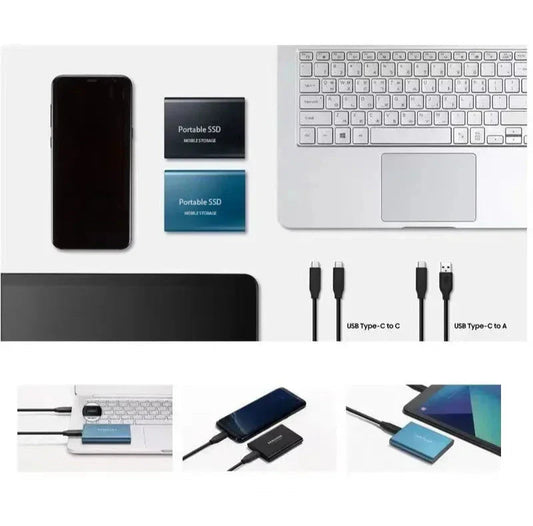 Portable High-Speed SSD Storage, USB-C 1050MB/s (64GB) 2