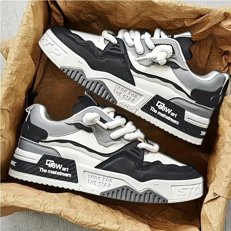 Chunky herrsneakers för streetwear med profilsula och komfortdyna – Kairo