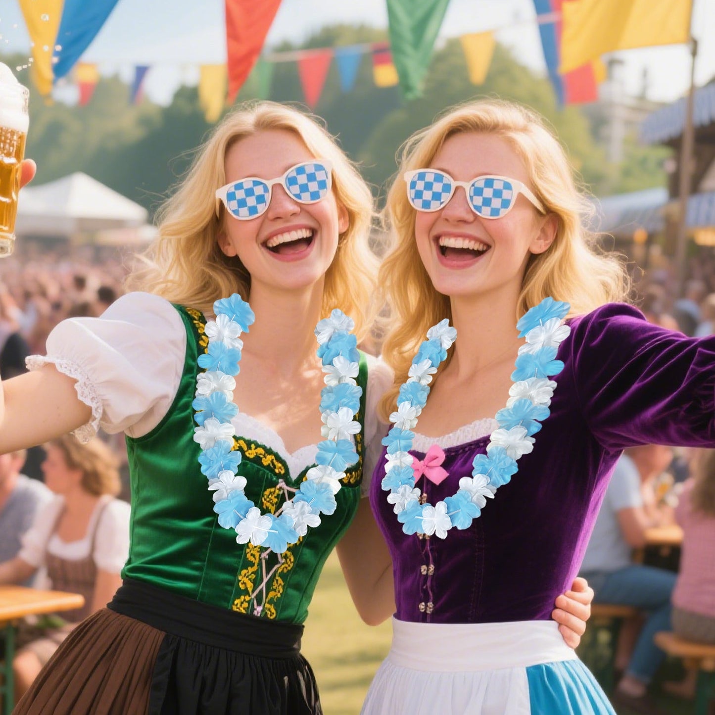 24 stycken Oktoberfest-dekorationskedjor – BavariaBlüten Oktoberfest 2026