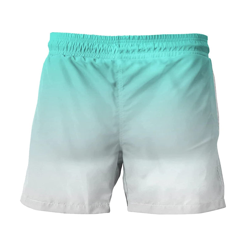 Hawaiishorts för herr med elastisk midja – Fabio