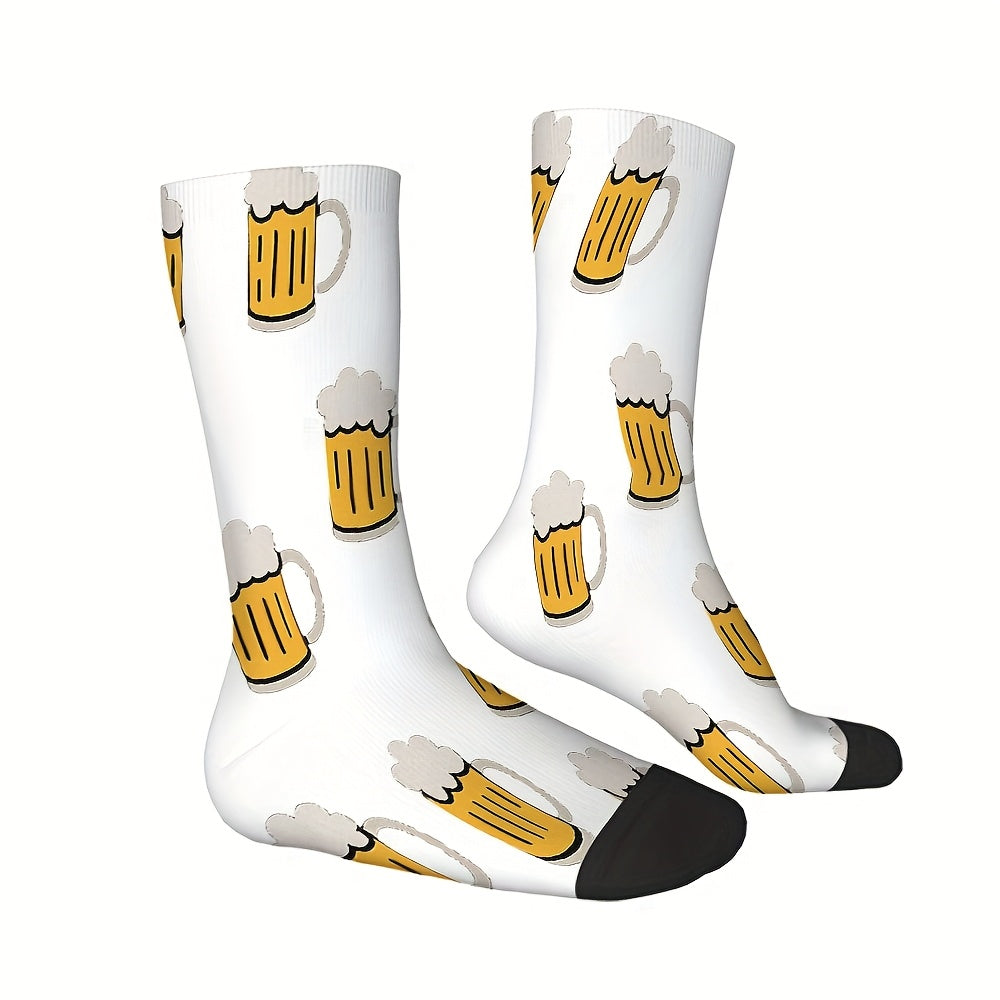 3 par strumpor med ölkrustryck – HopfenSocken Oktoberfest 2026