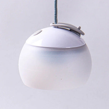 Weiße LED-Hängelampe, rund, modern, Kunststoff, dimmbar, für Innenbeleuchtung.