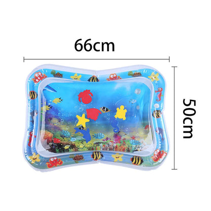 Aufblasbare Baby-Wasserspielmatte, 66x50cm, PVC, bunte Meeresmotive, Spielzeug für Kleinkinder.