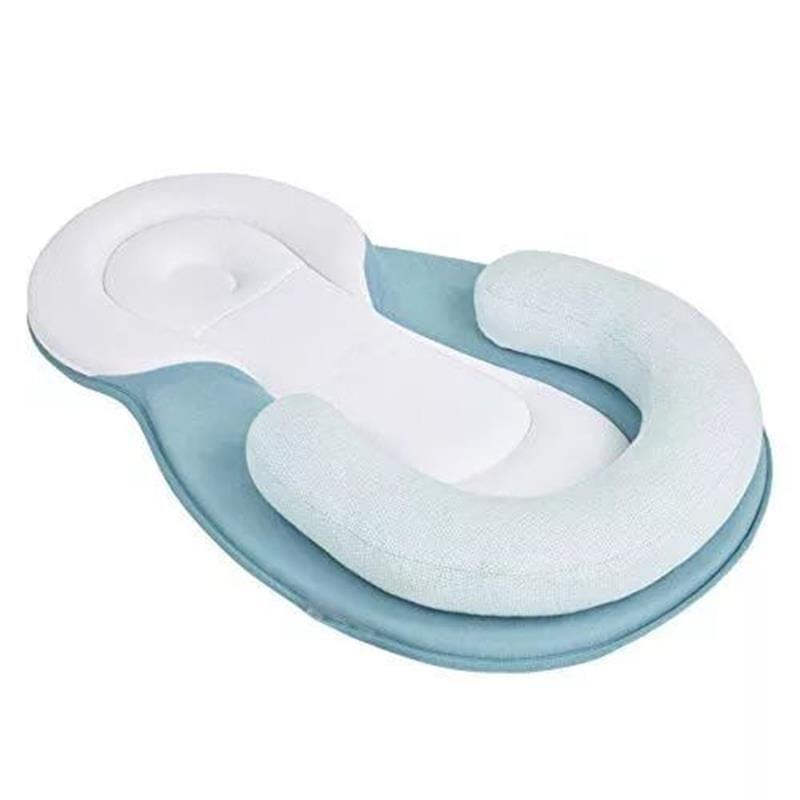 Baby-Badewanneneinsatz, blau-weiß, ergonomisch, rutschfest, Neugeborene, Badewanne Zubehör.