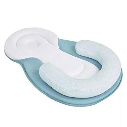 Baby-Badewanneneinsatz, blau-weiß, ergonomisch, rutschfest, Neugeborene, Badewanne Zubehör.