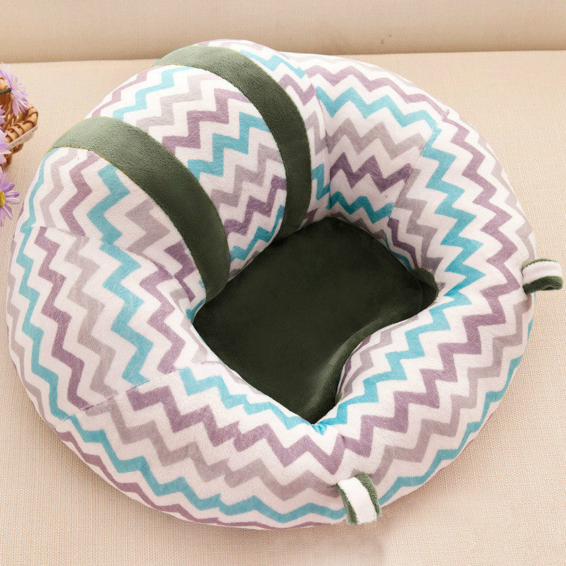 Baby-Sitzkissen, buntes Zickzack-Muster, weich, bequem, für Babys, Wohnzimmer, Kinderzimmer.