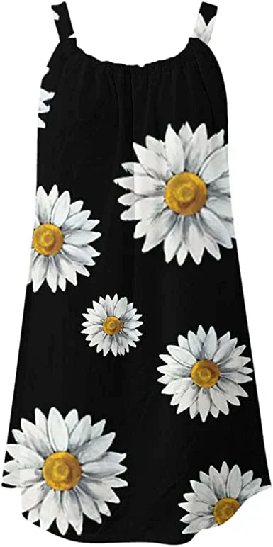 Boho Chic sommarklänning med blommönster – Karla