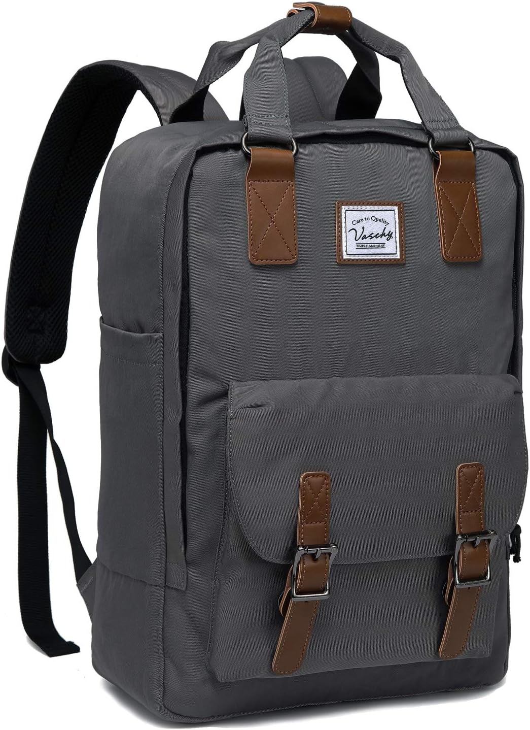15,6-tums vattentät vintage laptopryggsäck med organiseringsfack – UrbanEase