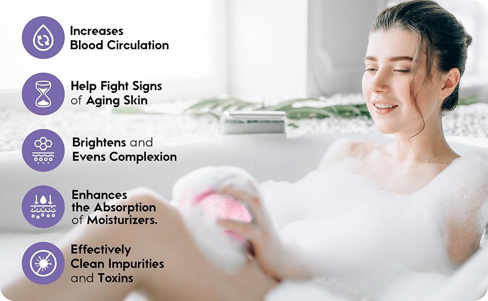 Frau in Badewanne mit Schaum, lächelnd, Hautpflege, Entspannung, Wellness, Anti-Aging.