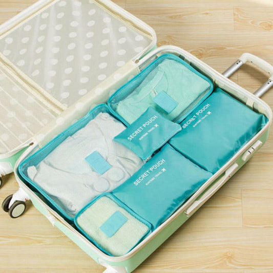 Reseorganizer-set – 2 för 1, platsbesparande förvaringspåsar