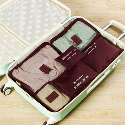 Reseorganizer-set – 2 för 1, platsbesparande förvaringspåsar
