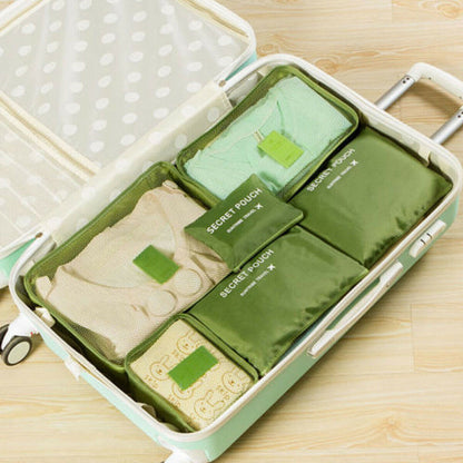 Reseorganizer-set – 2 för 1, platsbesparande förvaringspåsar