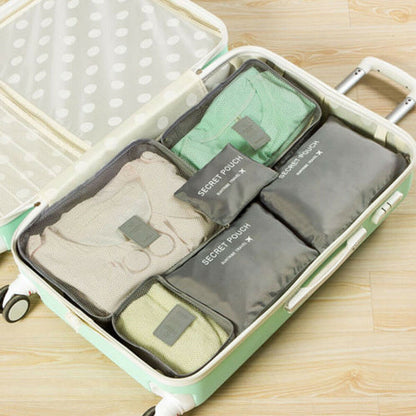 Reseorganizer-set – 2 för 1, platsbesparande förvaringspåsar