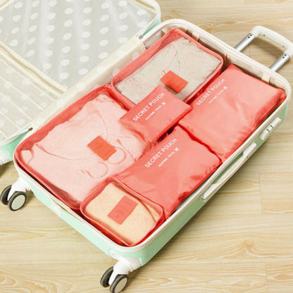 Reseorganizer-set – 2 för 1, platsbesparande förvaringspåsar