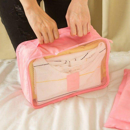 Reseorganizer-set – 2 för 1, platsbesparande förvaringspåsar