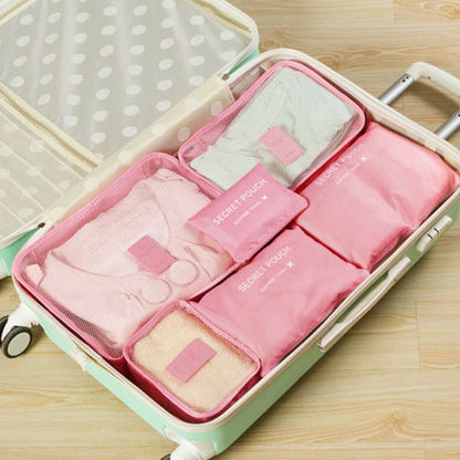Reseorganizer-set – 2 för 1, platsbesparande förvaringspåsar