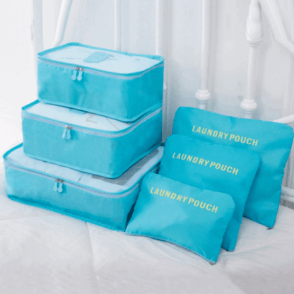 Reseorganizer-set – 2 för 1, platsbesparande förvaringspåsar