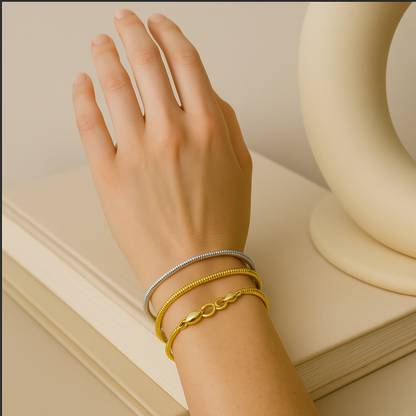 Band | Minimalistiskt armband med ormspänne