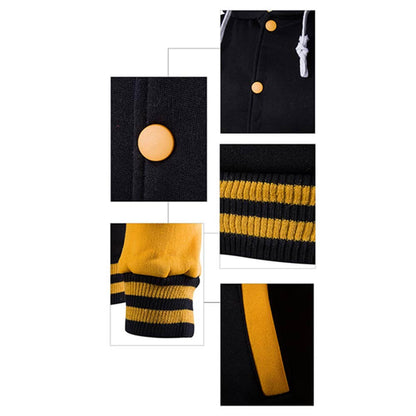 Herrarnas baseball-hoodie i varsity-stil – höstutgåvan Kevin
